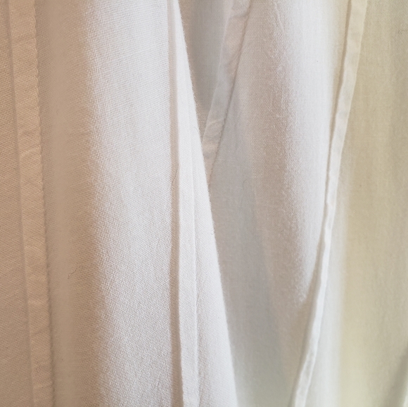 SOLD -Siganka White Cotton Beach Skirt - Picture 4 of 6